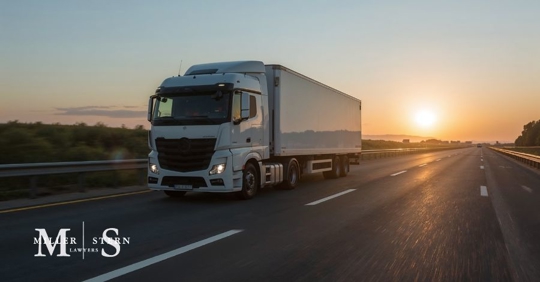 truck on a highway